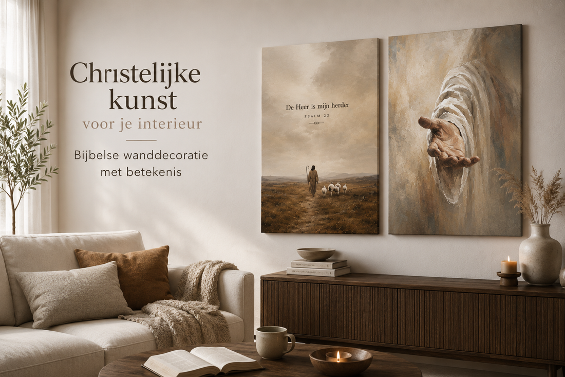 Christelijke kunst per interieurstijl: Japandi, Scandinavisch, landelijk en modern