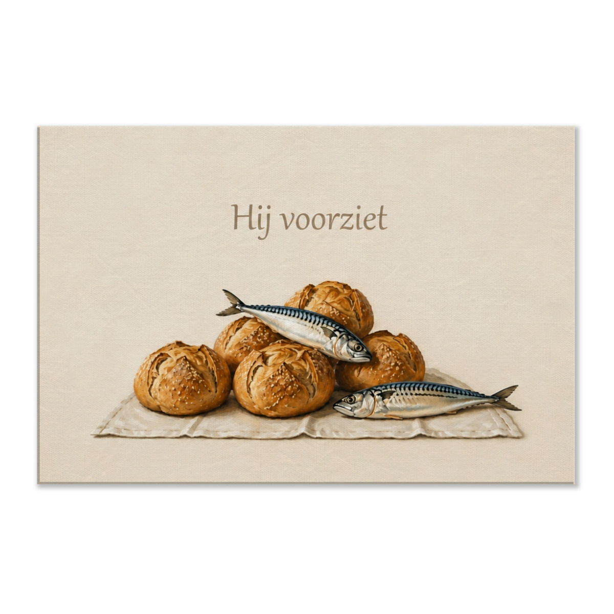 Hij voorziet christelijk canvas – dik canvas 60x90 cm – Grace Studio