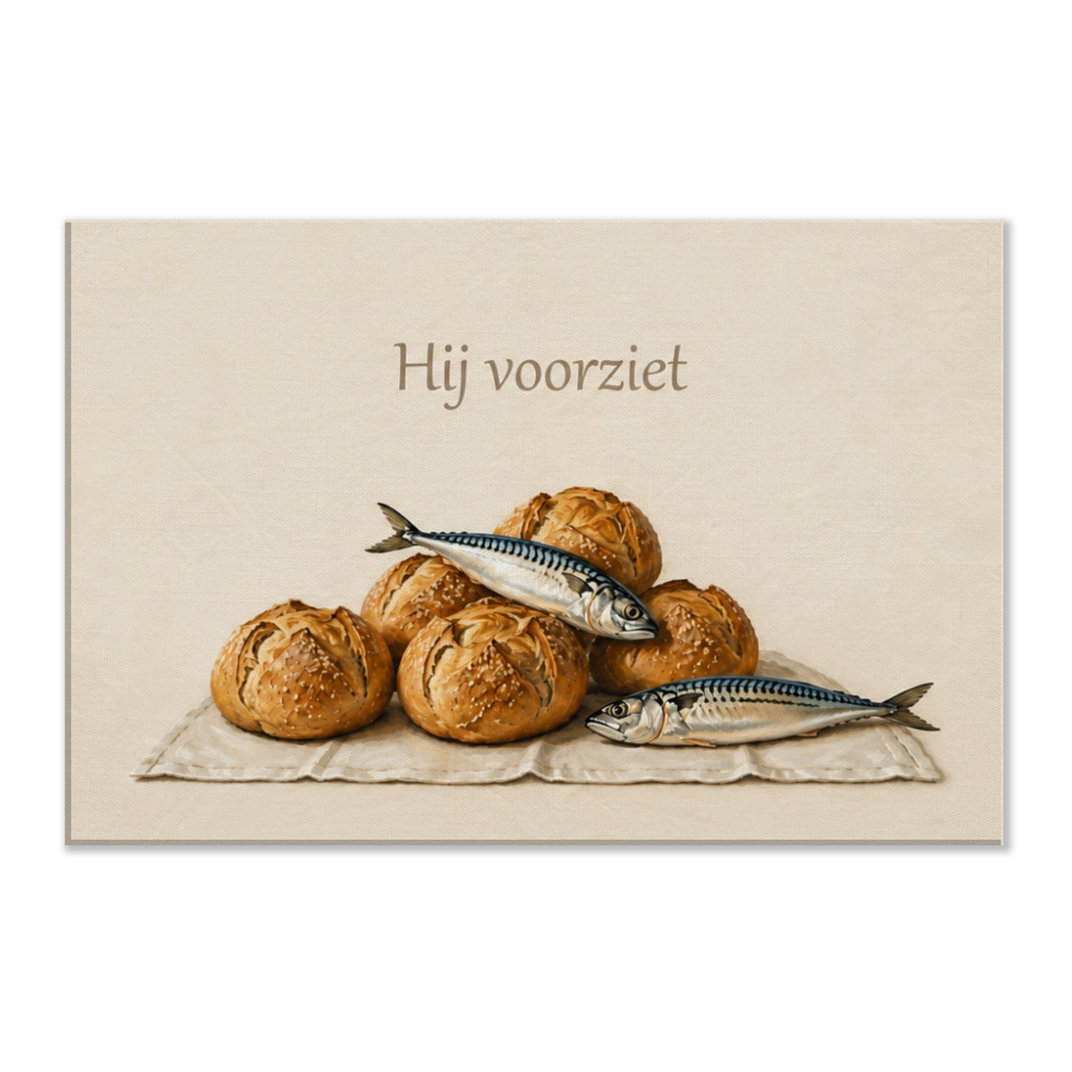 Hij voorziet christelijk canvas – dik canvas 40x60 cm – Grace Studio