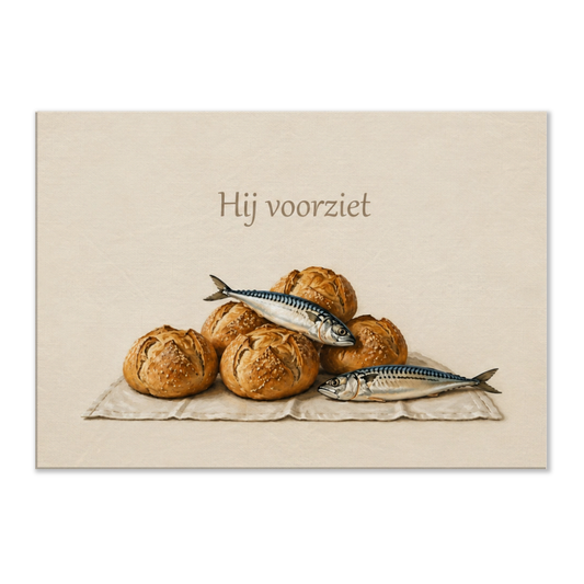 Hij voorziet christelijk canvas – dik canvas 70x100 cm – Grace Studio