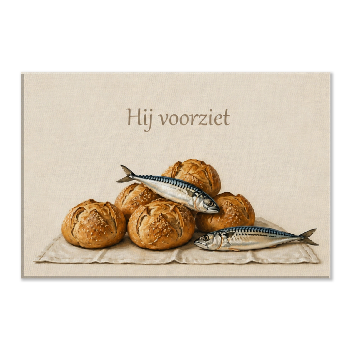 Hij voorziet christelijk canvas – dik canvas 30x45 cm – Grace Studio